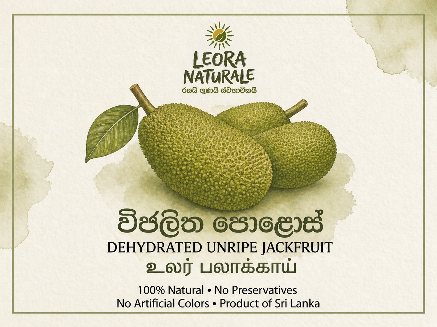 Dehydrated Unripe Jackfruit